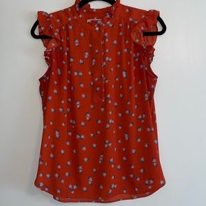 LOFT ruffled blouse.